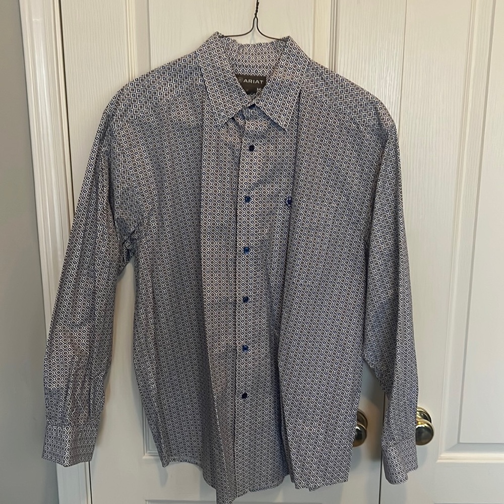 Ariat Button Down Dress Shirt- XL- Like New!